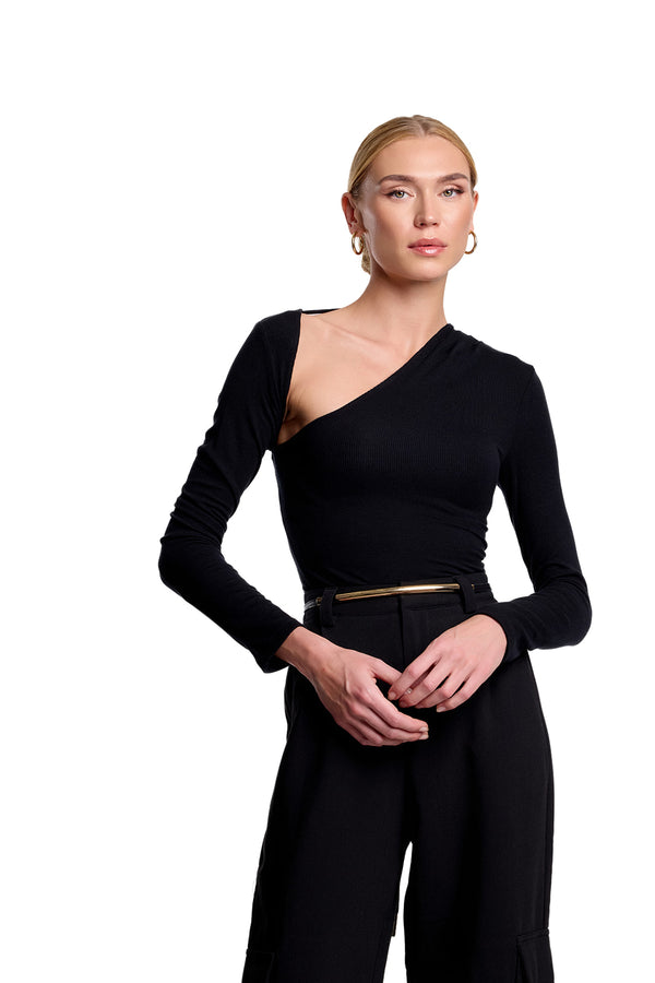 The Triangle Ribbed Bodysuit