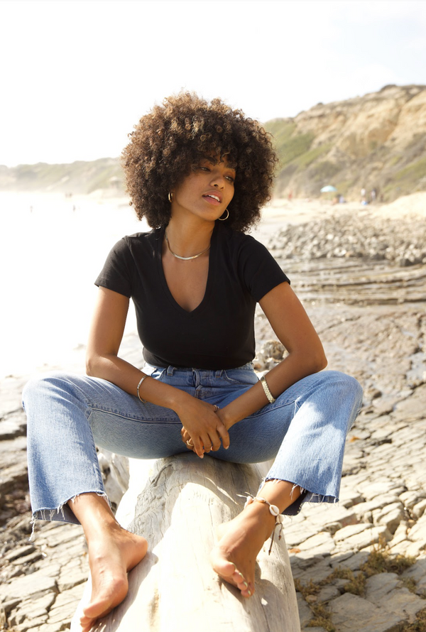 Boxy V-Neck Bodysuit