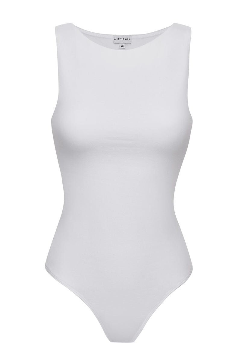 Ambitionist Ribbed Square Neck Tank Bodysuit