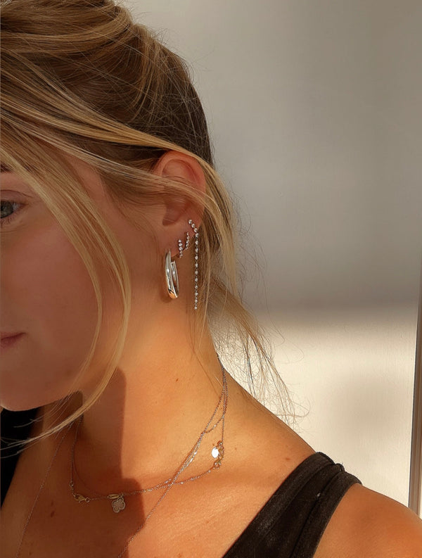 Ambitionist Lightweight Hoops, thin 14k gold plated hoop earrings