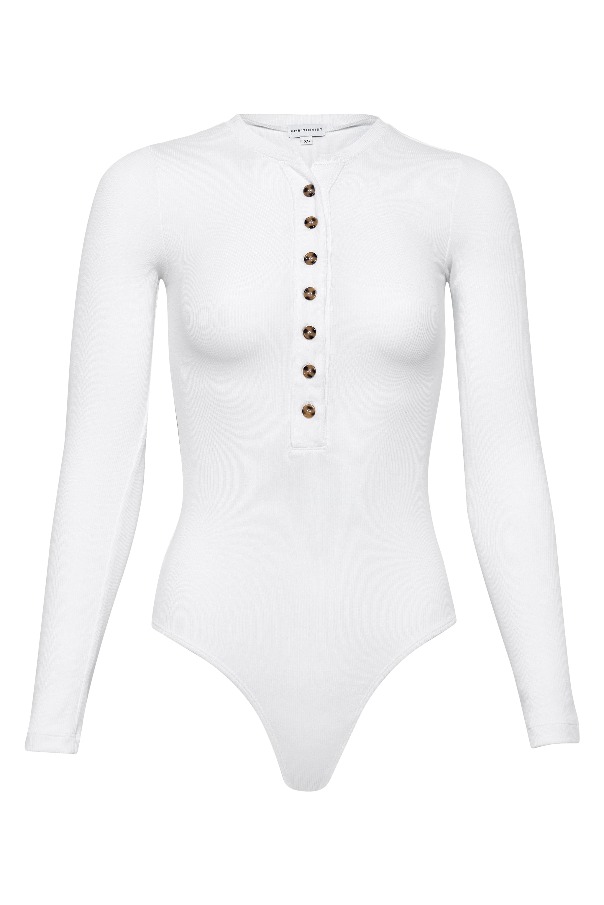 Shop Ambitionist henley long sleeve bodysuit